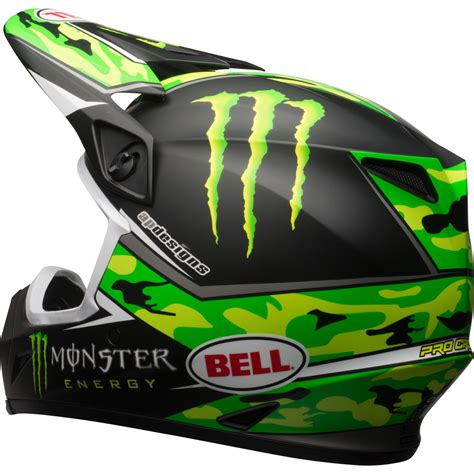 bell monster energy motocross helmet.